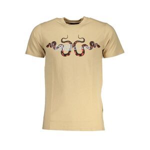 Cavalli Class Beige Cotton Men's Men's T-Shirt